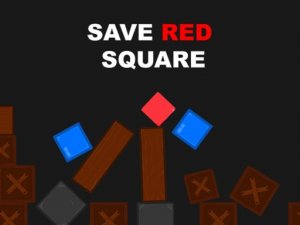 Save RED Square Puzzle Game