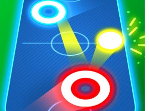 Air Hockey Glow: 2 Players Online Game
