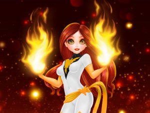 Princess Dark Phoenix Dress Up Game