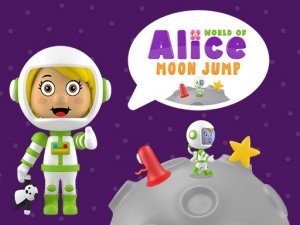 World of Alice: Moon Jump - Online Reflex Game for Kids