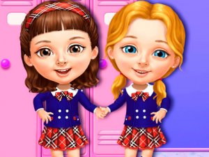 Sweet Baby Girl Cleanup Messy School Online Game