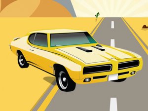American Cars Differences Puzzle Game