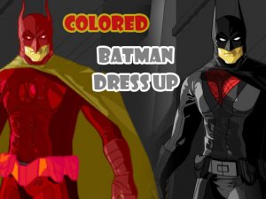Colored Batman Dress Up Game
