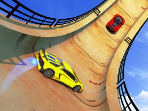 Car Sky Stunts - Ramp Racing Game
