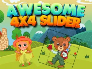 Awesome 4x4 Slider Puzzle Game