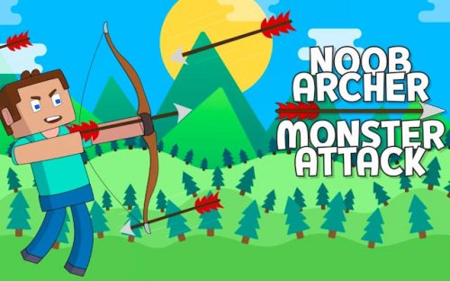 Noob Archer Monster Attack: Archery Adventure Game