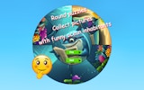 Round Jigsaw Puzzle: Funny Ocean Inhabitants